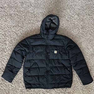 Carhartt Black Sherpa-Lined Hooded Jacket